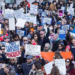 Protestors for gun reform at the March For Our Lives in 2018.