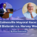 With the Gainesville mayor election today, residents must choose between the visinos of Ed Bielarski and Harvey Ward