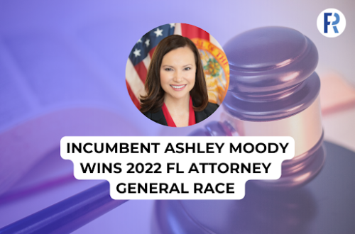 Republican incumbent Ashley Moody has been reelected as Florida Attorney General in the 2022 midterm election