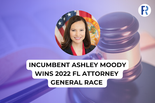 Republican incumbent Ashley Moody has been reelected as Florida Attorney General in the 2022 midterm election