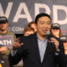 Andrew Yang, a founder of the Forward Party, speaks at an inaugural event