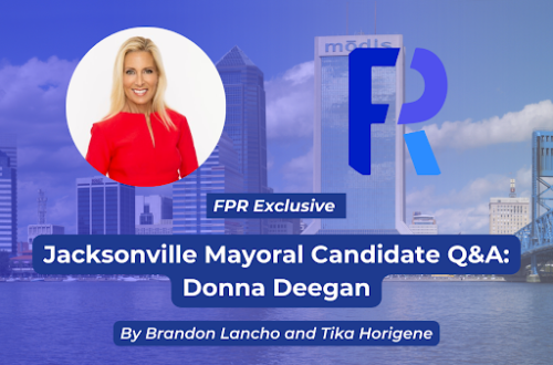 Jacksonville mayoral candidate Donna Deegan joins the Florida Political Review to discuss her background, platform and priorities ahead of the March 21 election